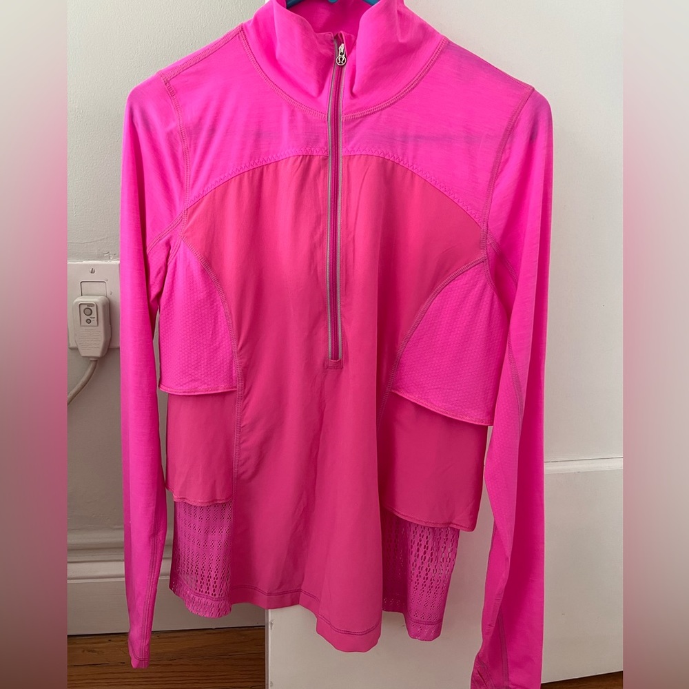 Hot Pink Lululemon Quarterzip Shirt